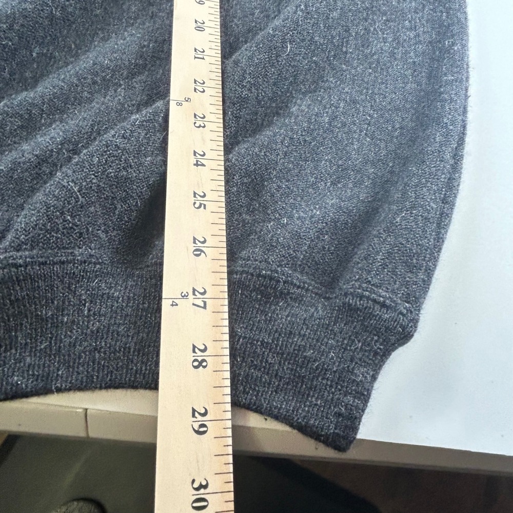 Peru Unlimited Mens XXL Baby Alpaca Wool Crewneck Sweater Charcoal Gray Knit Top - Picture 5 of 8